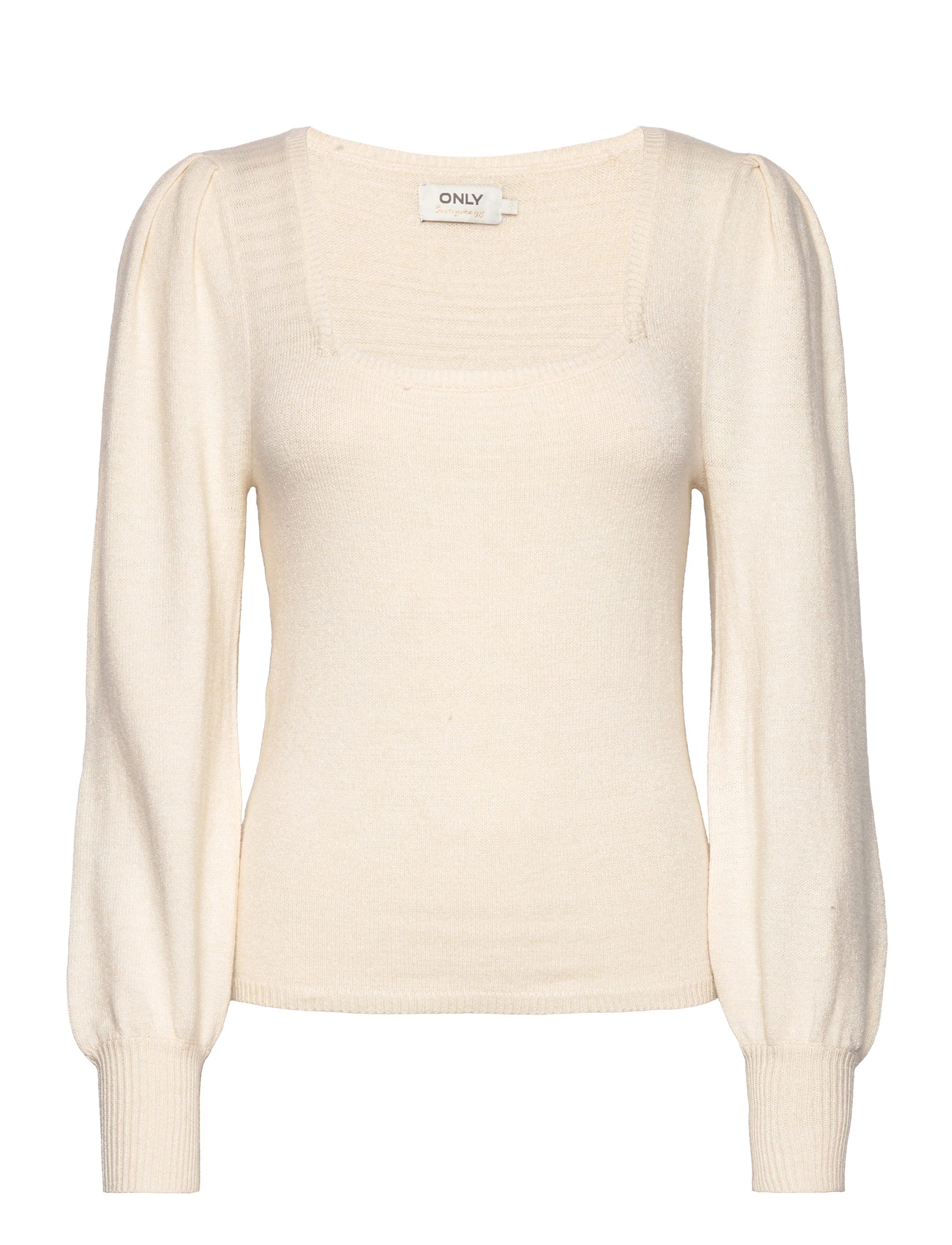 ONLY - ONLLESLY L/S SQUARE PUFF PULLOVER EX KNT - whitecap gray - 0