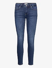 ONLY - ONLLEILA REG WAIST SK ANK DNM TAI BOX - skinny jeans - dark blue denim - 0