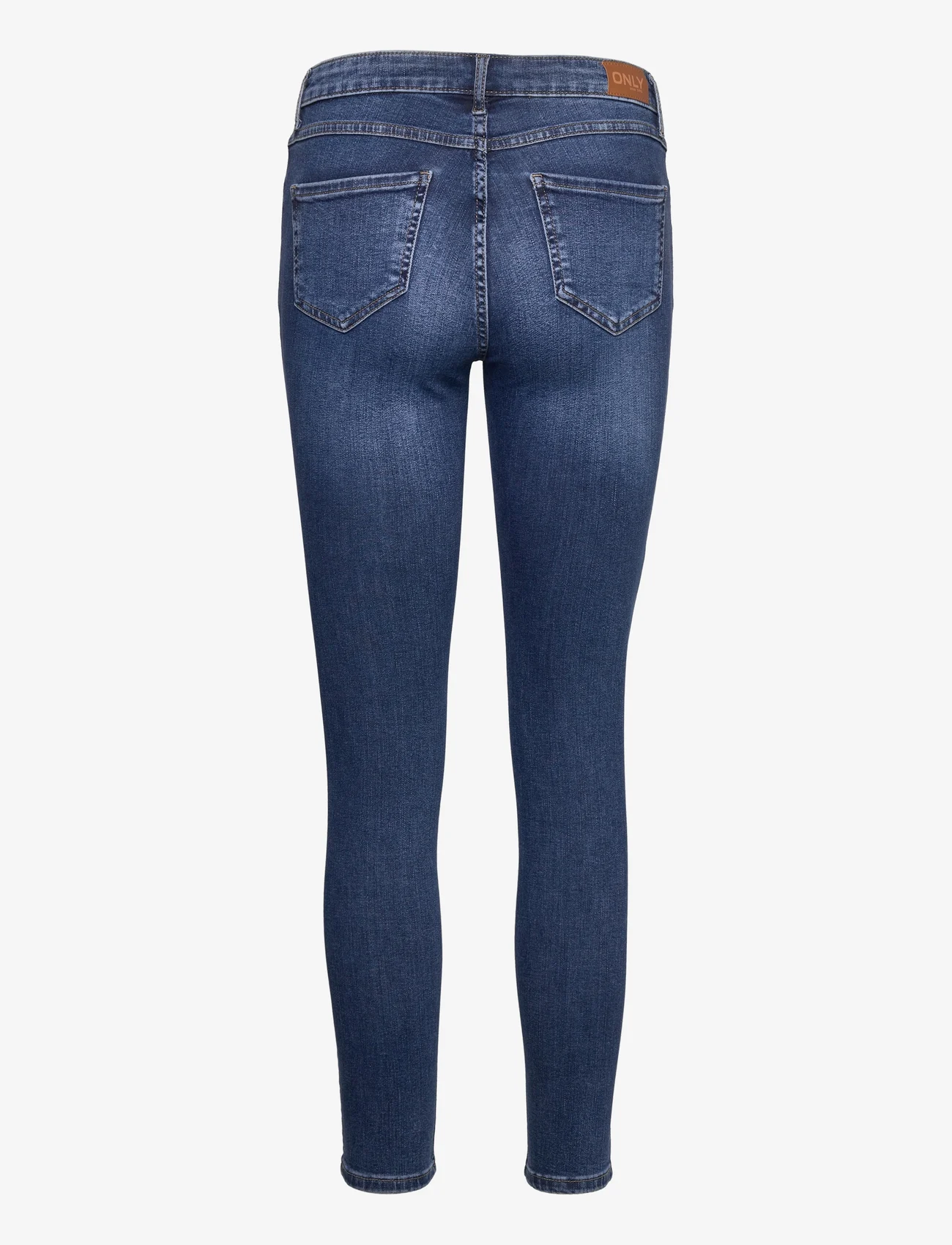 ONLY - ONLLEILA REG WAIST SK ANK DNM TAI BOX - skinny jeans - dark blue denim - 1