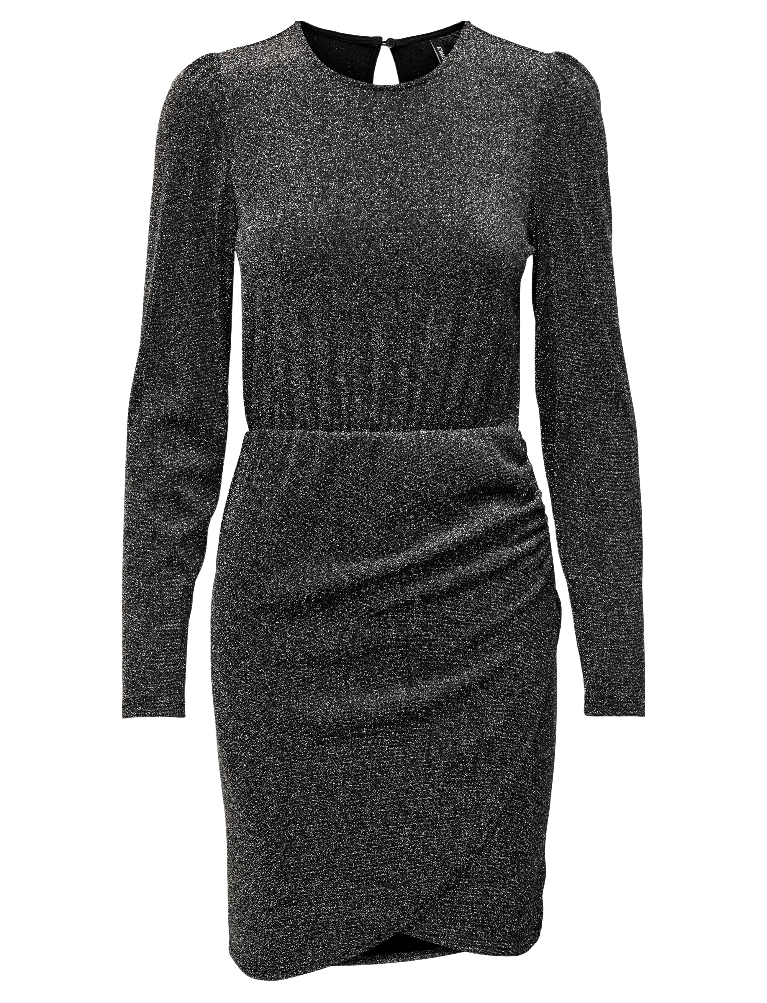 ONLY Onlrich L/S Glitter Kleid Jrs Schwarz - S - Damen