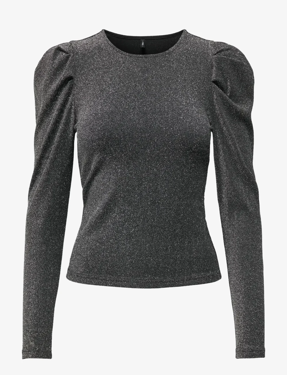 ONLY - ONLRICH L/S GLITTER PUFF TOP JRS - langärmlige tops - black - 1