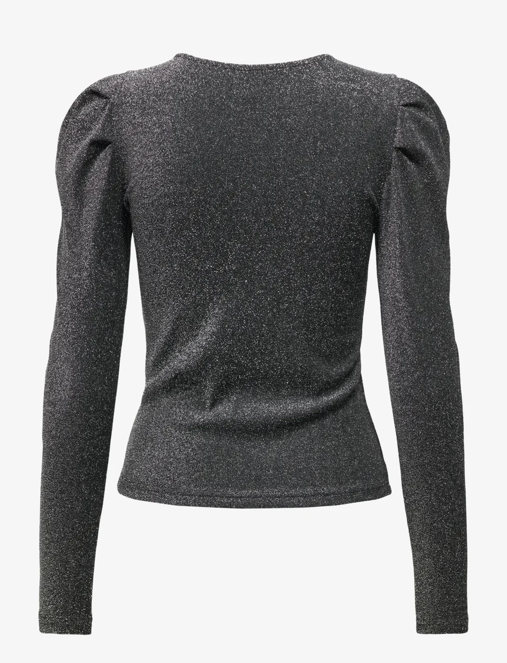 ONLY - ONLRICH L/S GLITTER PUFF TOP JRS - langärmlige tops - black - 2