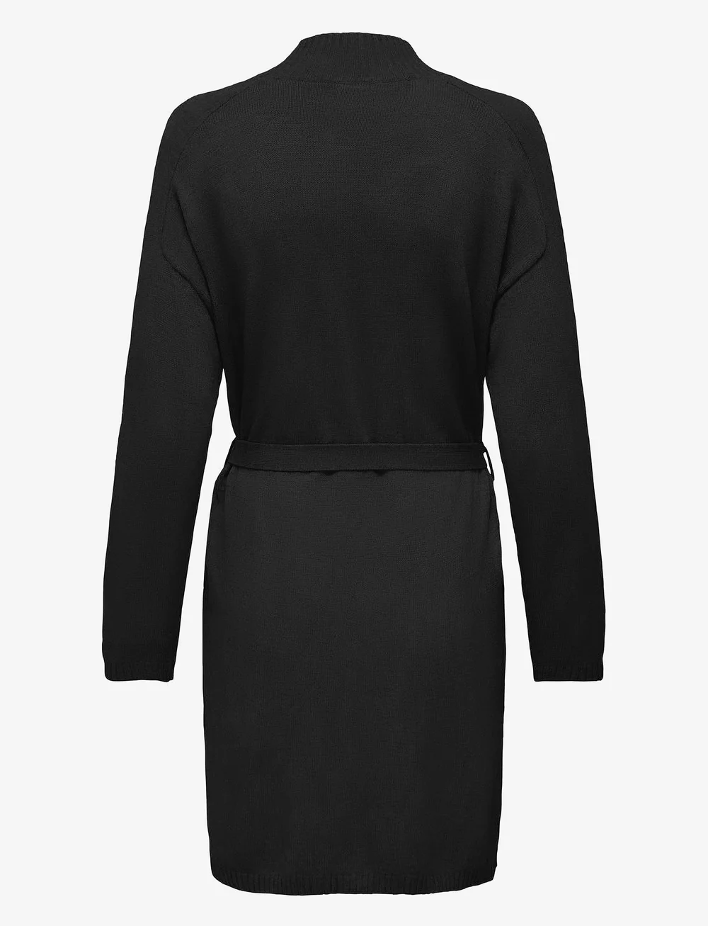 ONLY - ONLLEVA LS BELT DRESS EX KNT - stickade klänningar - black - 2