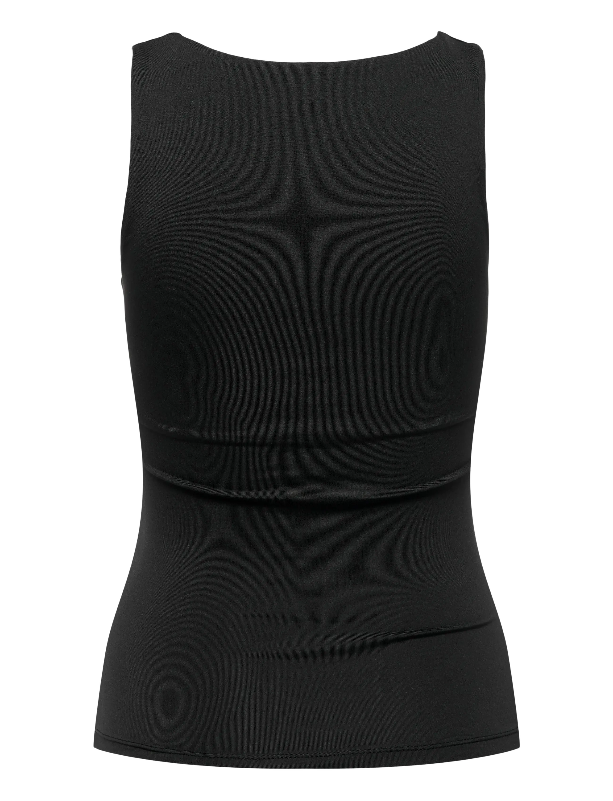 ONLY - ONLEA S/L 2-WAYS FIT TOP JRS NOOS - ermalausir toppar - black - 2