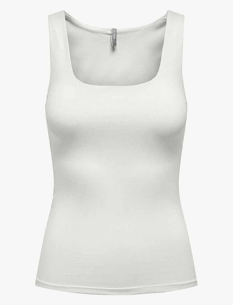 ONLY - ONLEA S/L 2-WAYS FIT TOP JRS NOOS - tanktops - cloud dancer - 1