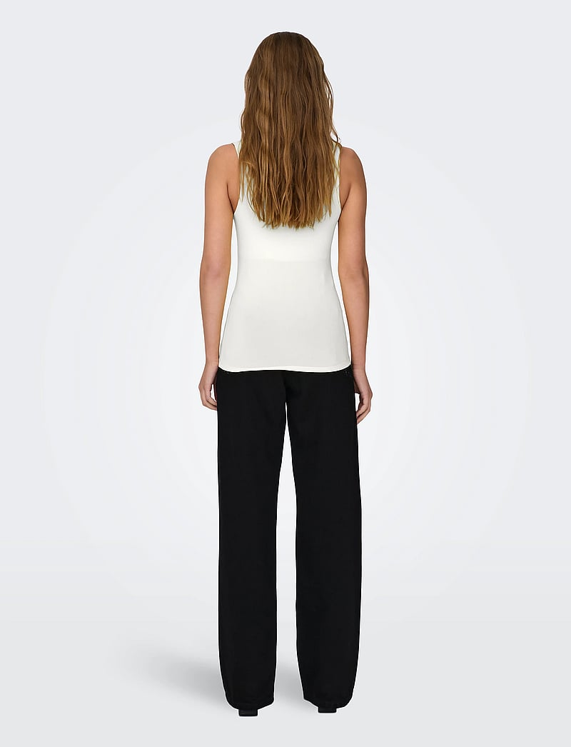 ONLY - ONLEA S/L 2-WAYS FIT TOP JRS NOOS - tanktops - cloud dancer - 3