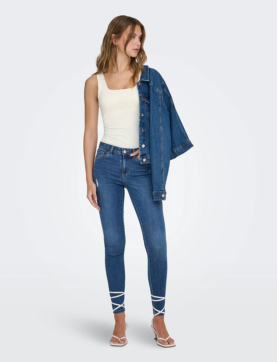 ONLY - ONLEA S/L 2-WAYS FIT TOP JRS NOOS - mouwloze tops - cloud dancer - 4