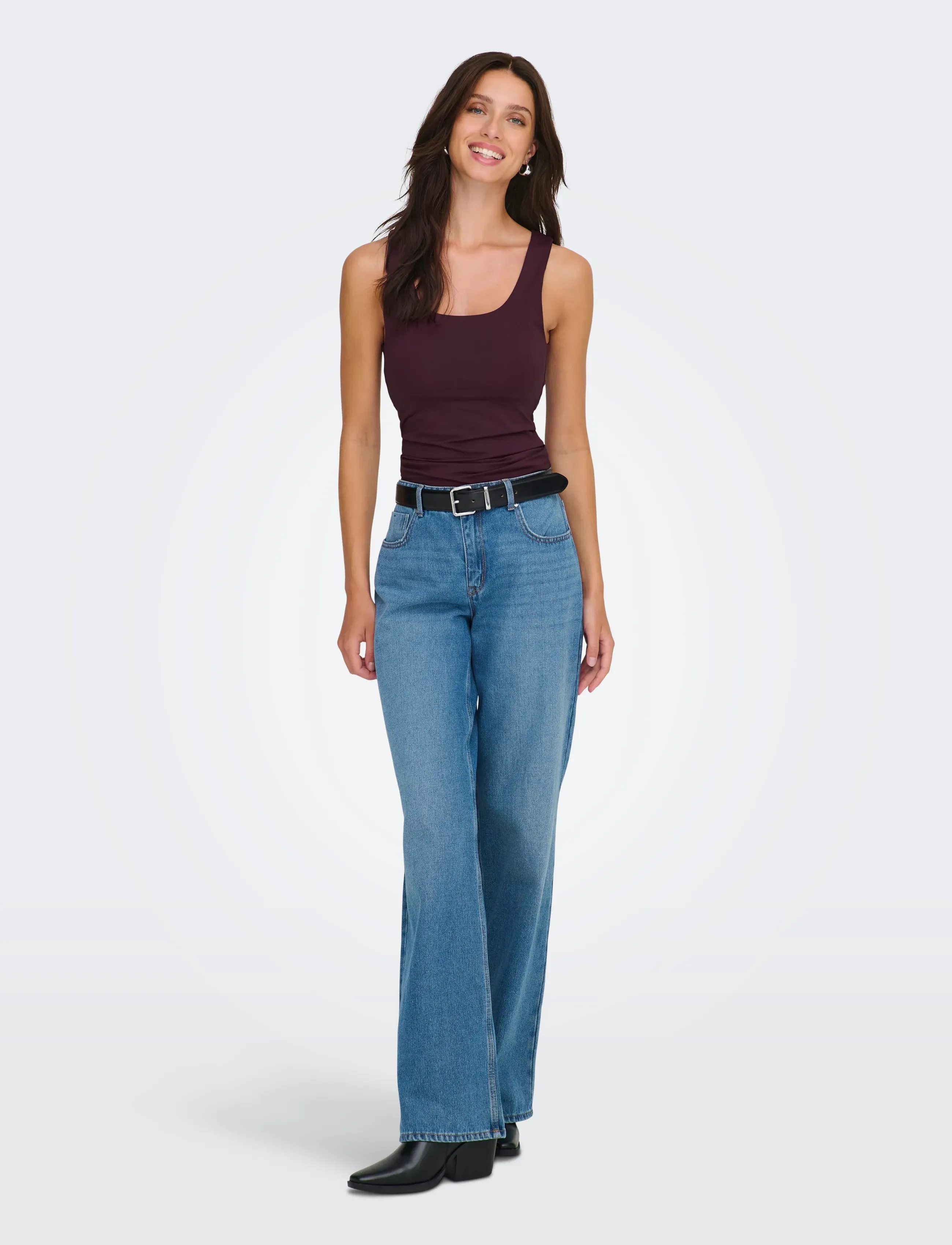ONLY - ONLEA S/L 2-WAYS FIT TOP JRS NOOS - ermalausir toppar - winetasting - 4