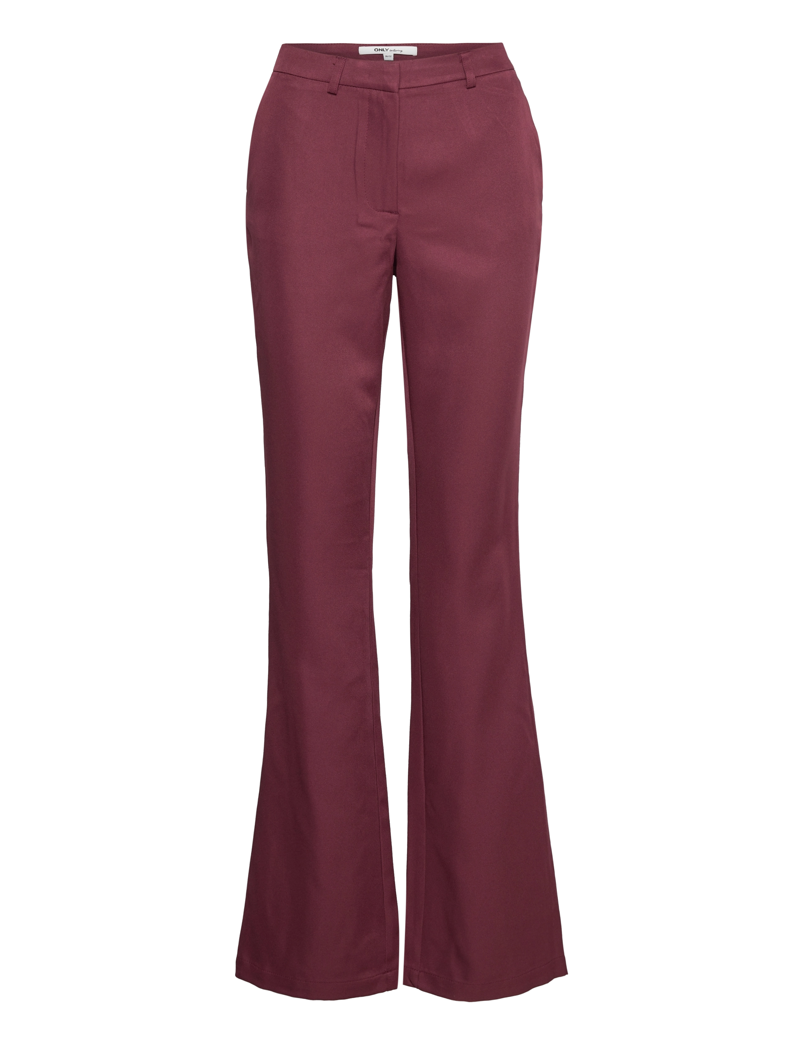 ONLY ONLNABI MW FLARED PANT TLR - Bukser - TAWNY PORT / burgundy
