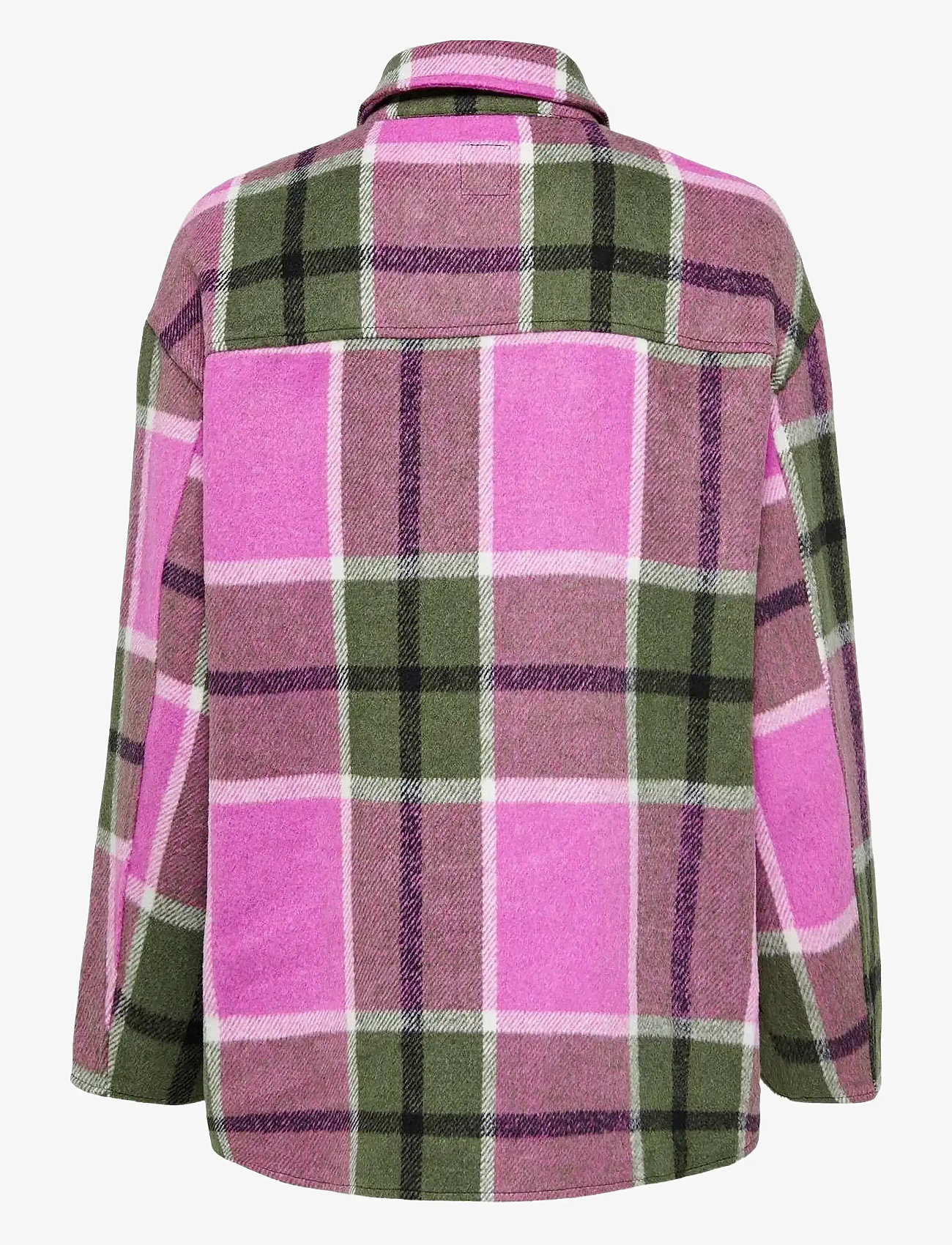 ONLY - ONLKACI L/S CHECK SHACKET PNT - efterårstøj - cloud dancer - 1