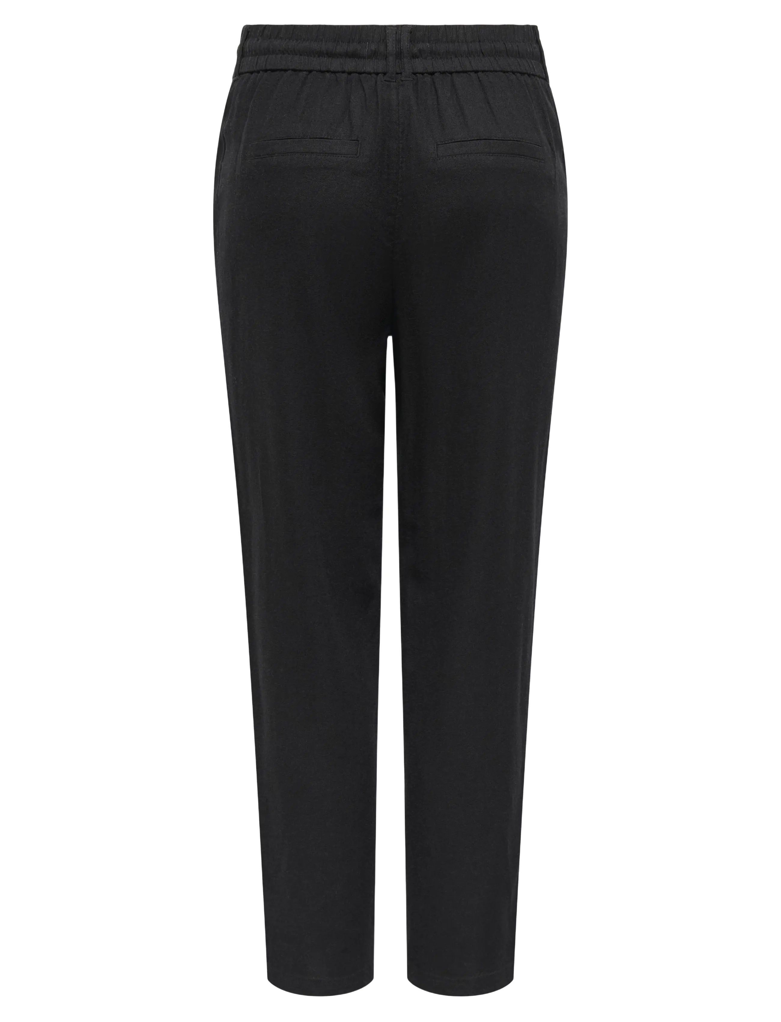 ONLY - ONLCARO-POPTRASH EASY LINEN BL PNT - hørbukser - black - 2