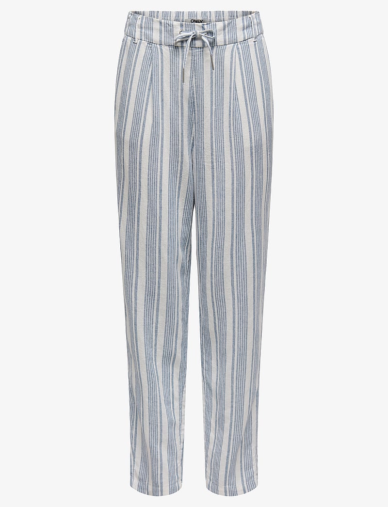 ONLY - ONLCARO-POPTRASH EASY LINEN BL CC PNT - hørbukser - coronet blue - 1