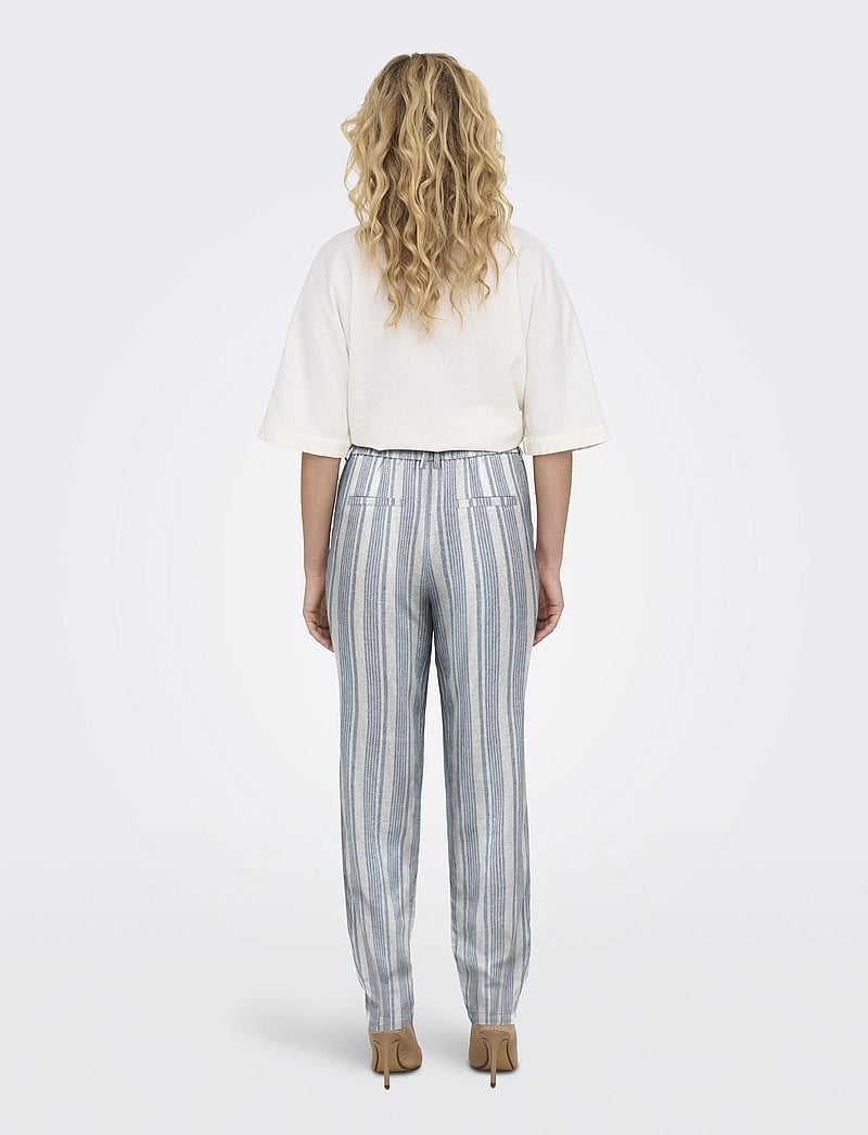 ONLY - ONLCARO-POPTRASH EASY LINEN BL CC PNT - hørbukser - coronet blue - 3