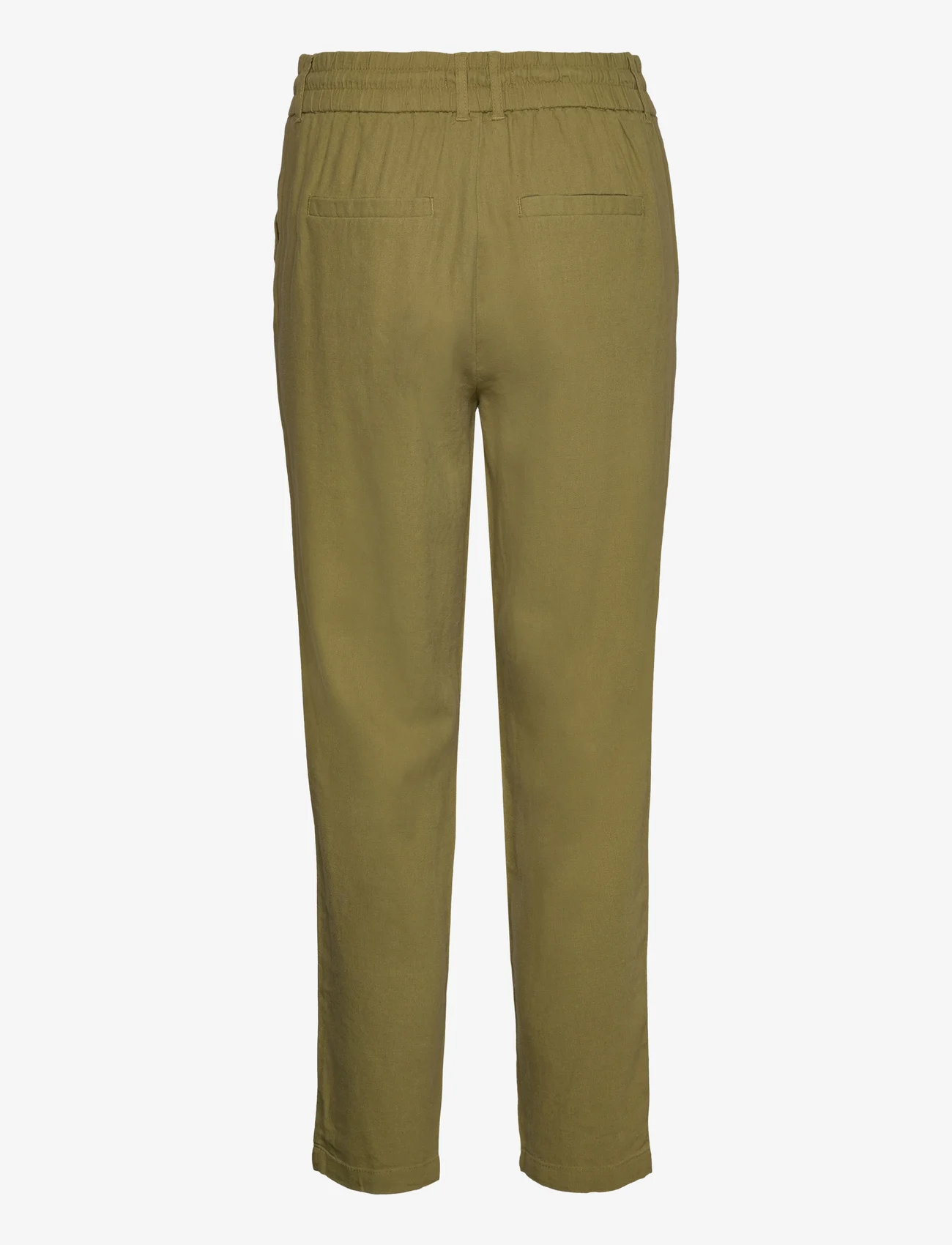 ONLY - ONLCARO-POPTRASH EASY LINEN BL CC PNT - linen trousers - olive branch - 1
