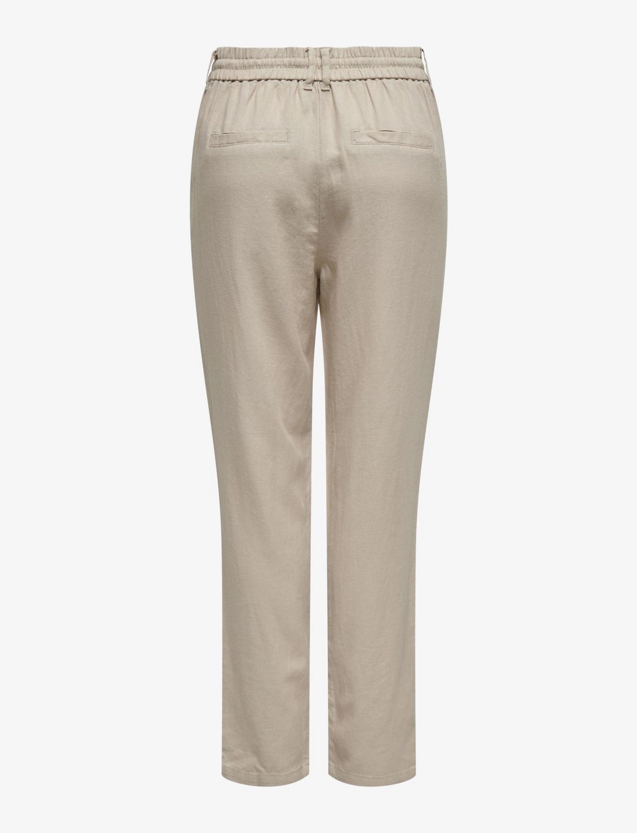 ONLY - ONLCARO-POPTRASH EASY LINEN BL PNT - leinenhosen - oxford tan - 2