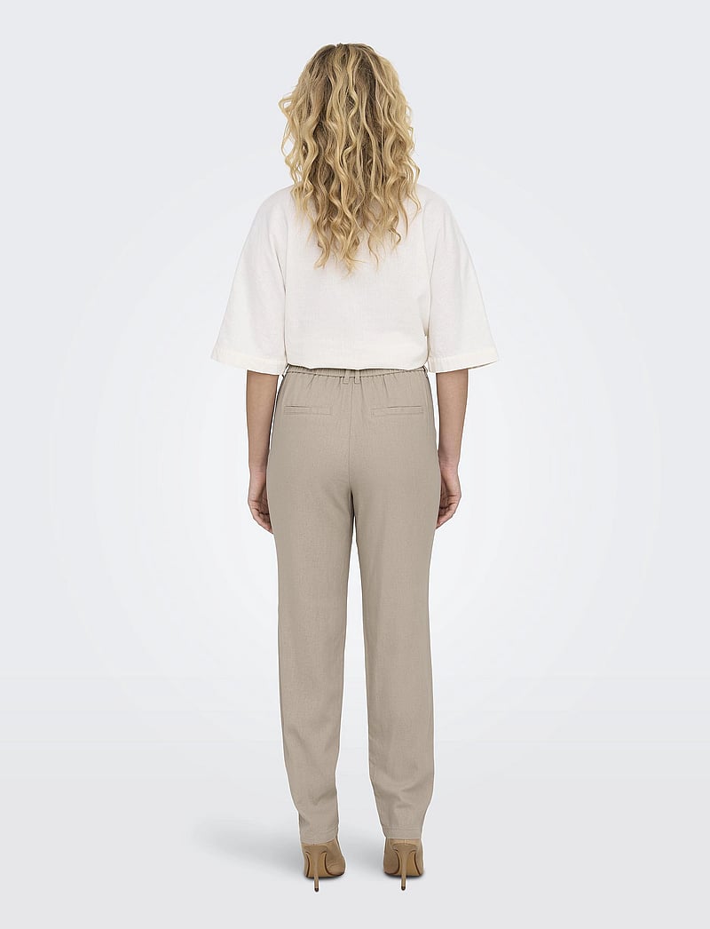 ONLY - ONLCARO-POPTRASH EASY LINEN BL CC PNT - hørbukser - oxford tan - 3