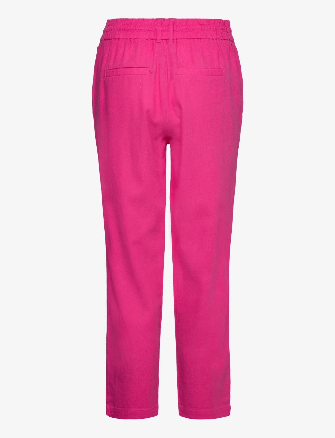 ONLY - ONLCARO-POPTRASH EASY LINEN BL CC PNT - linen trousers - pink yarrow - 1