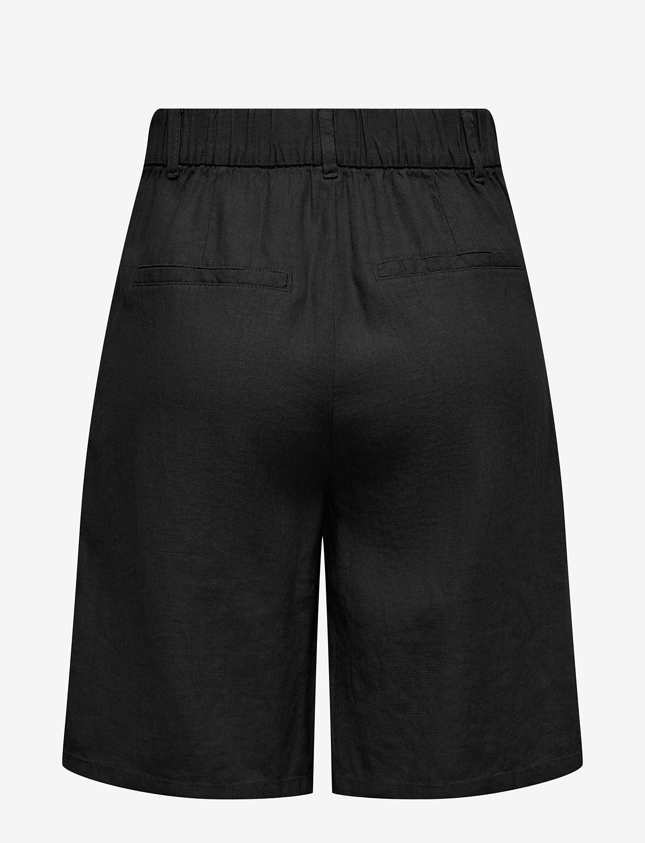 ONLY - ONLCARO HW WIDE LINEN BL SHORTS CC TLR - lowest prices - black - 1