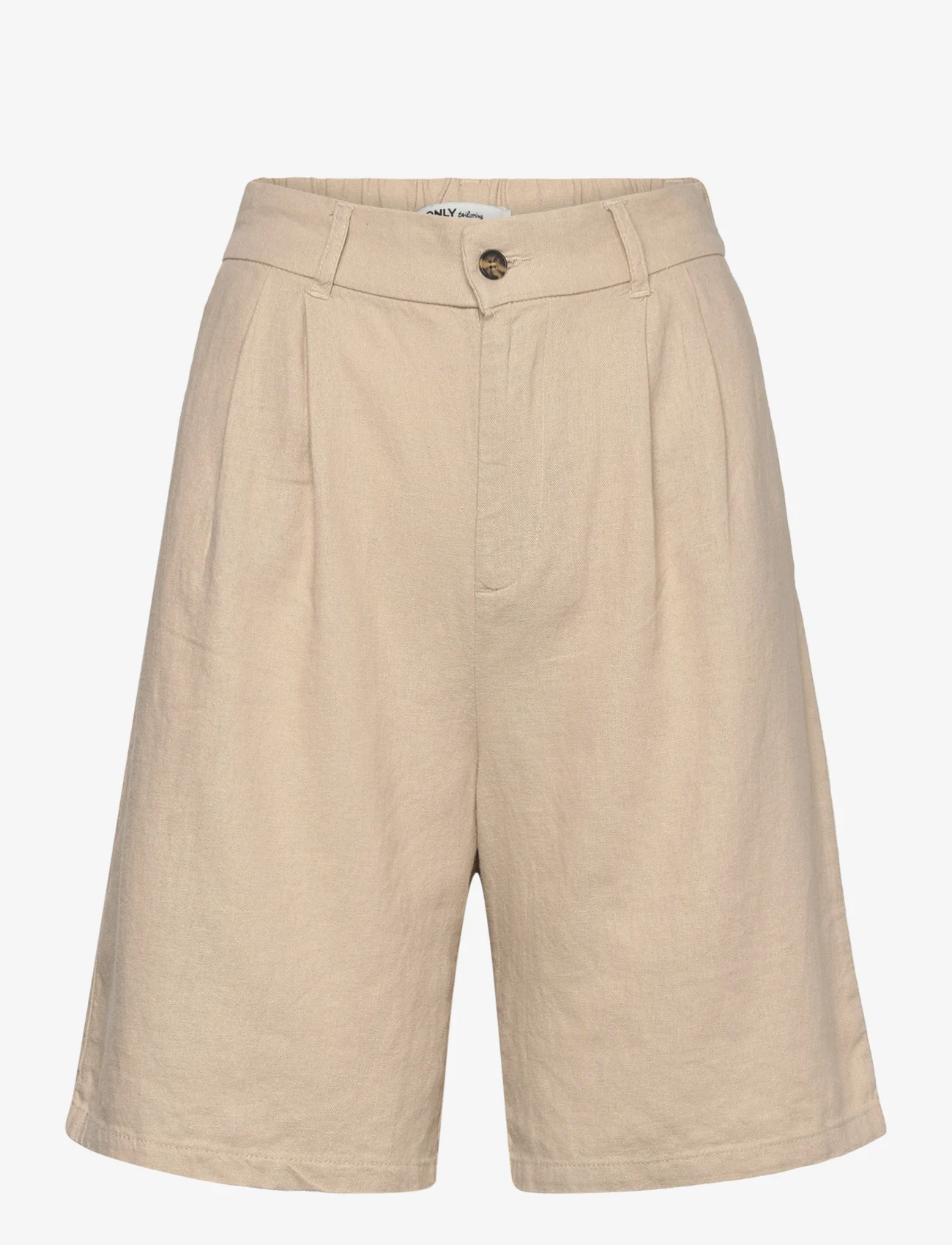 ONLY - ONLCARO HW WIDE LINEN BL SHORTS CC TLR - mažiausios kainos - oxford tan - 0