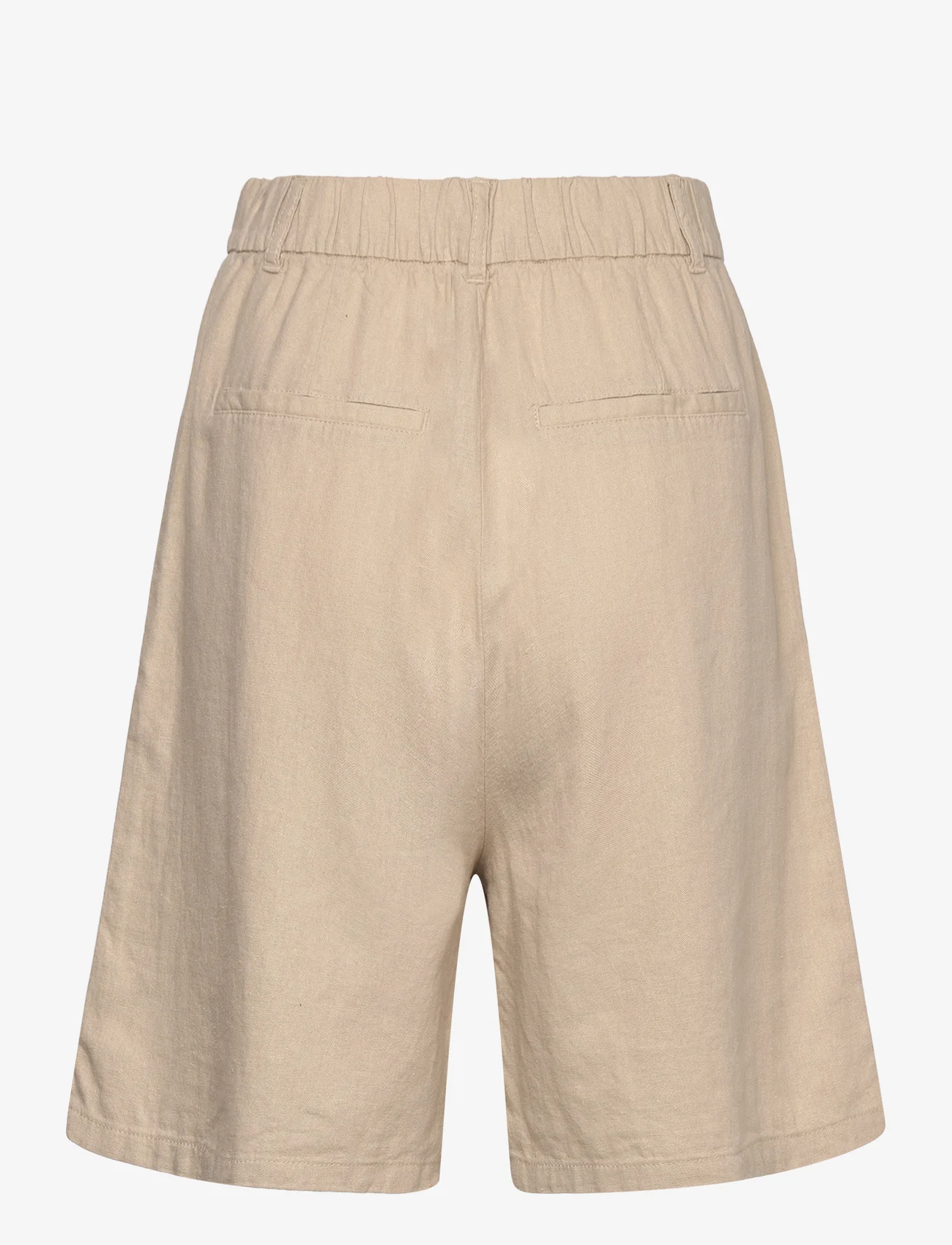 ONLY - ONLCARO HW WIDE LINEN BL SHORTS CC TLR - mažiausios kainos - oxford tan - 1