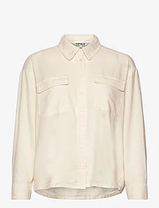 ONLCARO L/S OVS LINEN BL SHIRT CC PNT, ONLY