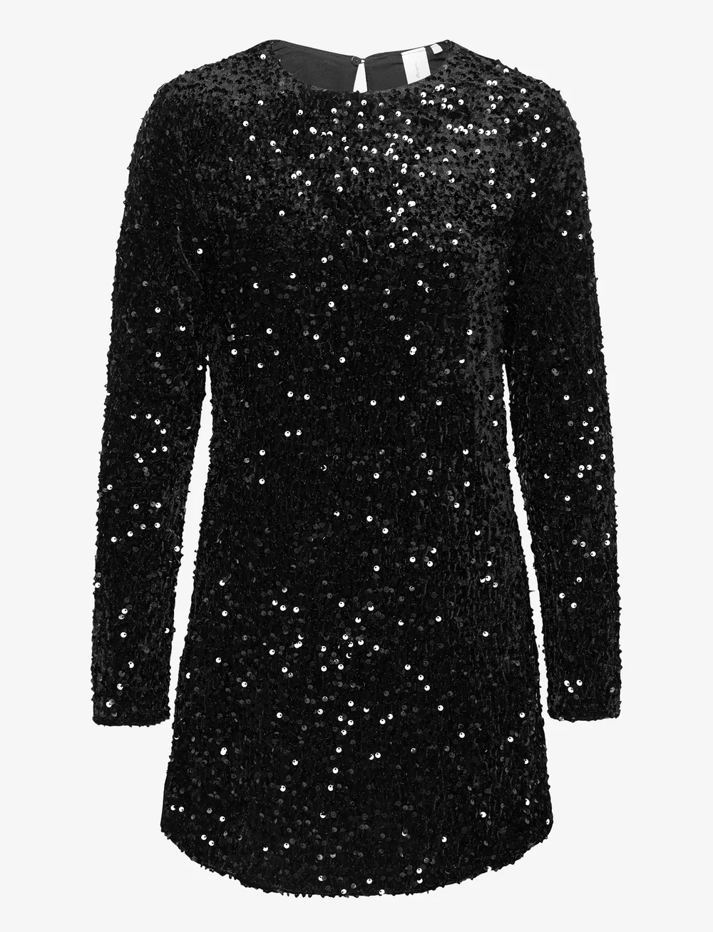 ONLY - ONLANIKA SEQUIN LS DRESS WVN - paillettenkleider - black - 1