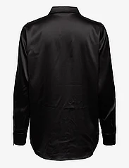 ONLY - ONLVICTORIA LS LOOSE SATIN SHIRT WVN - langærmede skjorter - black - 1