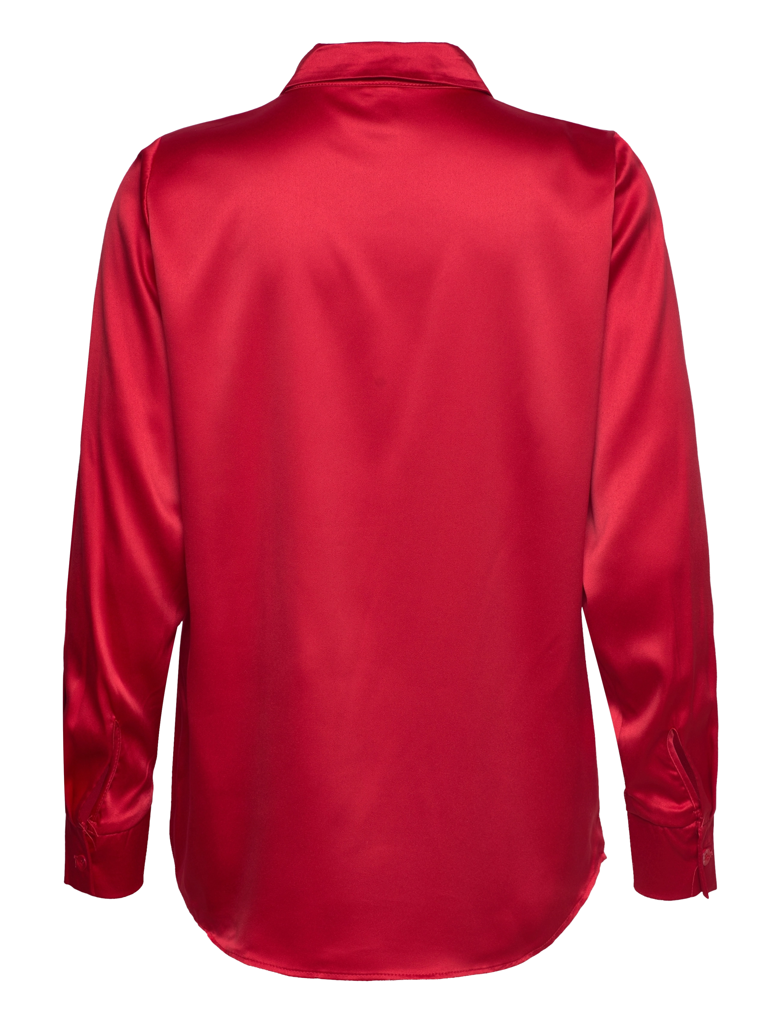 ONLY - ONLVICTORIA LS LOOSE SATIN SHIRT NOOSWVN - mars red - 1