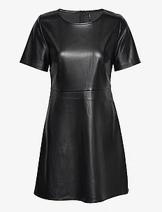 ONLANNA FAUX LEATHER SS DRESS OTW, ONLY