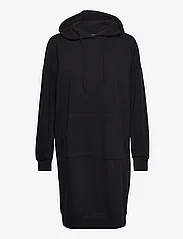 ONLY - ONLROSIE L/S HOOD DRESS CS SWT - sweatshirt dresses - black - 0