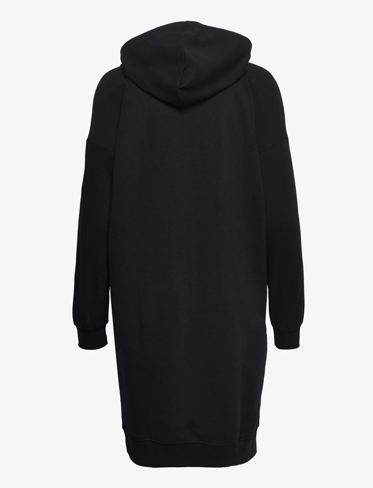 ONLY - ONLROSIE L/S HOOD DRESS CS SWT - sweatshirt dresses - black - 1