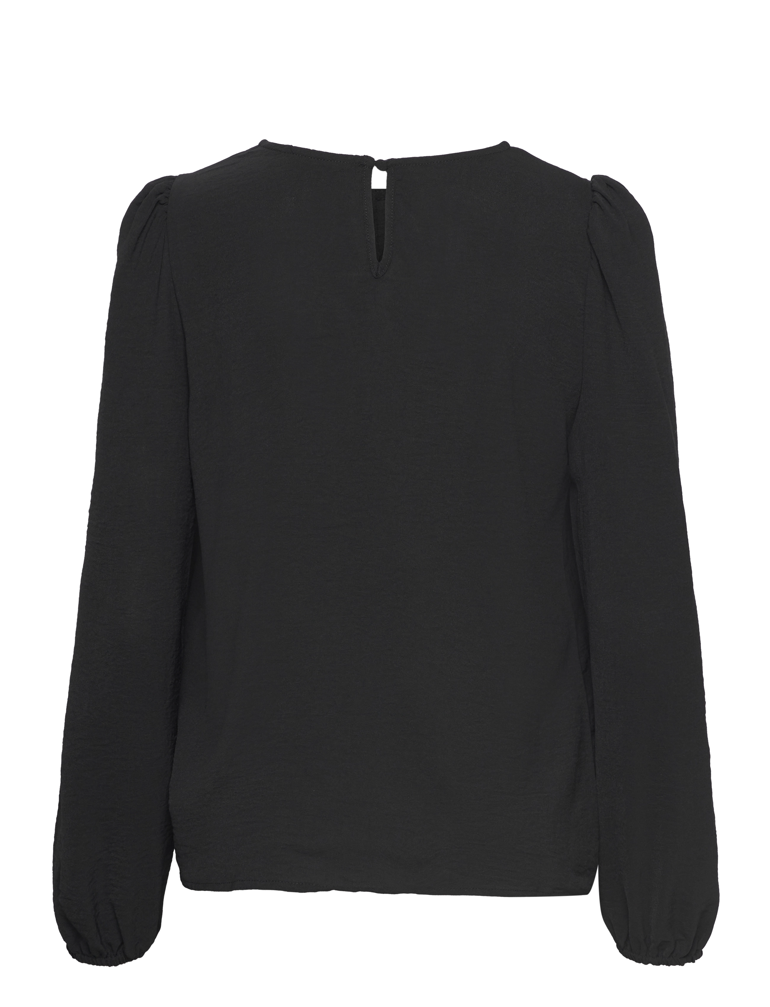 ONLY - ONLMETTE L/S O-NECK TOP  WVN - black - 1