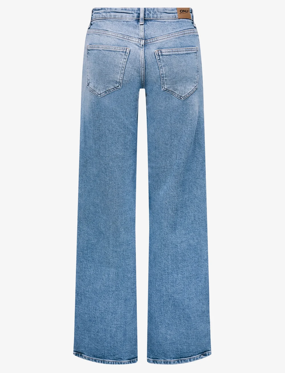 ONLY - ONLJUICY LW WIDE LEG DNM REA365 NOOS - laia säärega teksad - light blue denim - 2