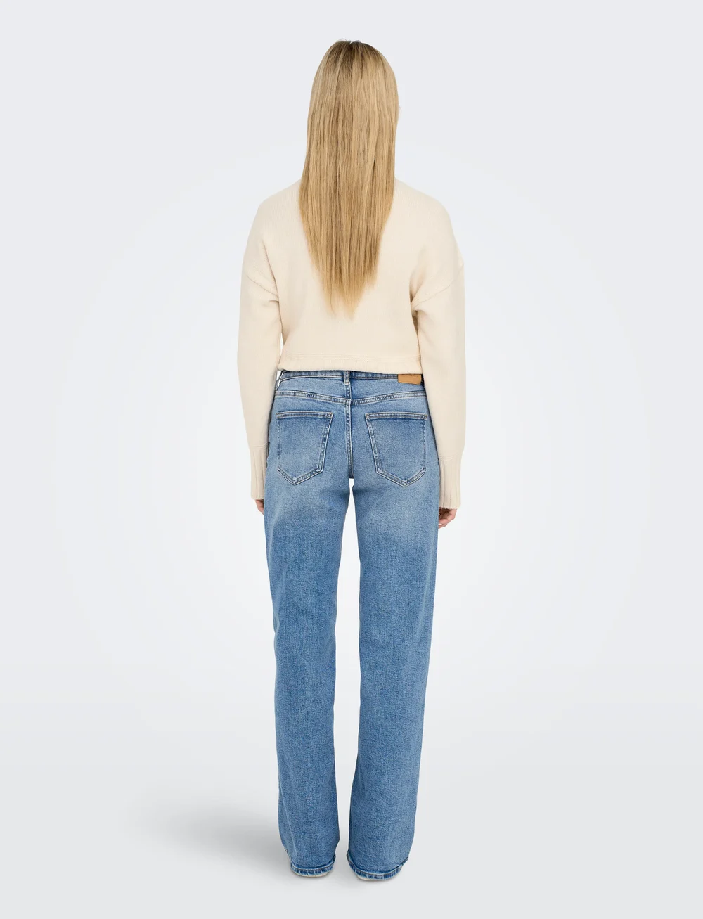 ONLY - ONLJUICY LW WIDE LEG DNM REA365 NOOS - laia säärega teksad - light blue denim - 3