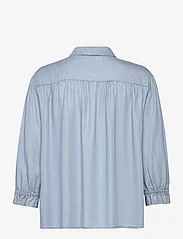 ONLY - ONLCAMDEN 3/4 SL DOT DNM SHIRT QYT - langærmede skjorter - light blue denim - 2