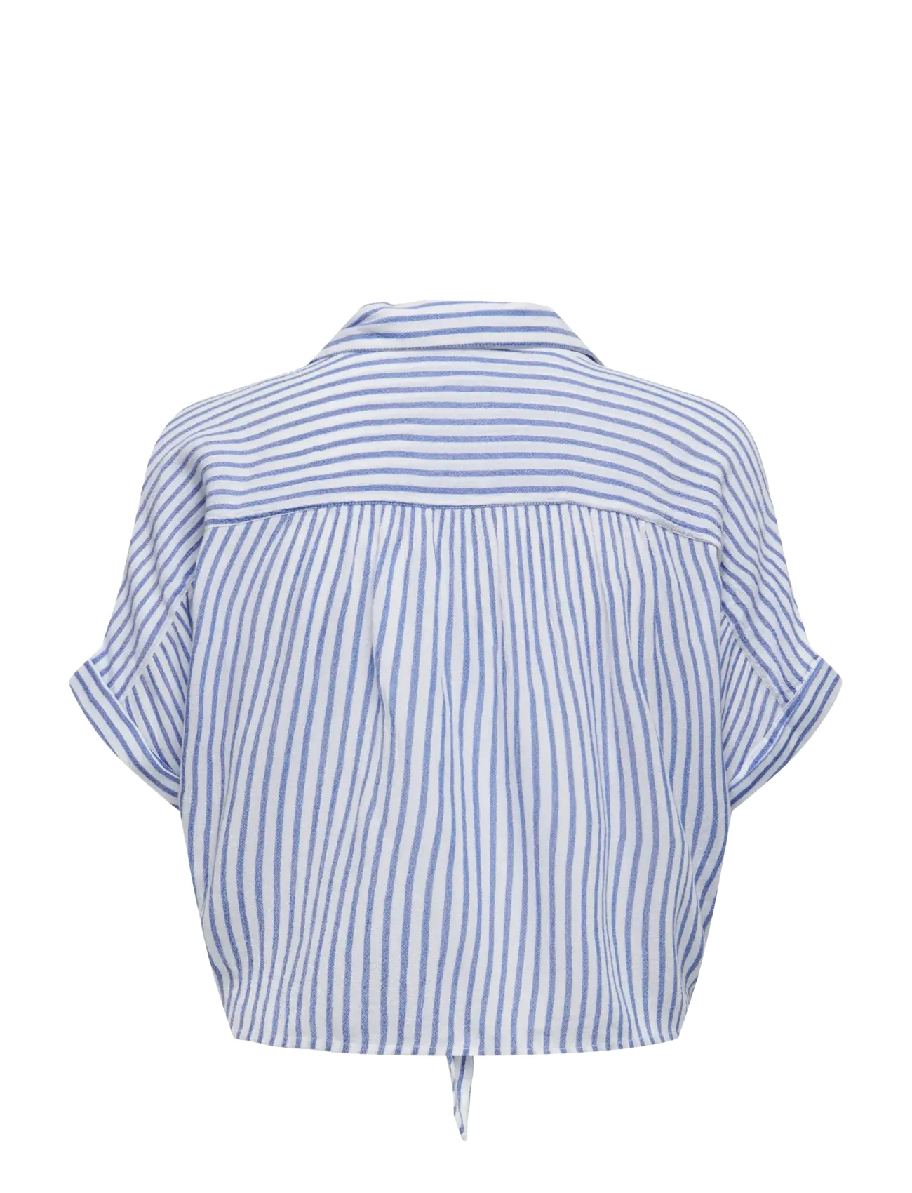 ONLY - ONLPAULA LIFE S/S TIE SHIRT WVN NOOS - kortermede bluser - cloud dancer - 2