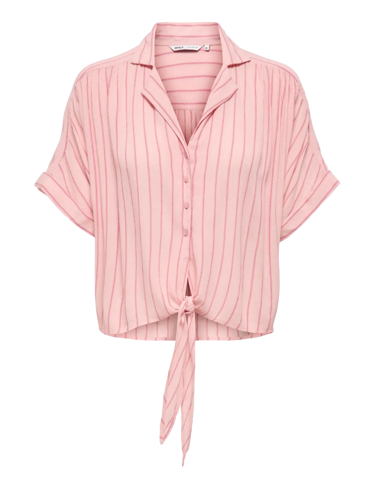 ONLY ONLPAULA LIFE S/S TIE SHIRT WVN NOOS - Deals - ROMANCE ROSE / pink/rose