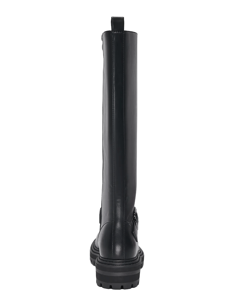 ONLY - ONLBETH-8 PU HIGH BUCKLE BOOT - põlveni saapad - black - 1