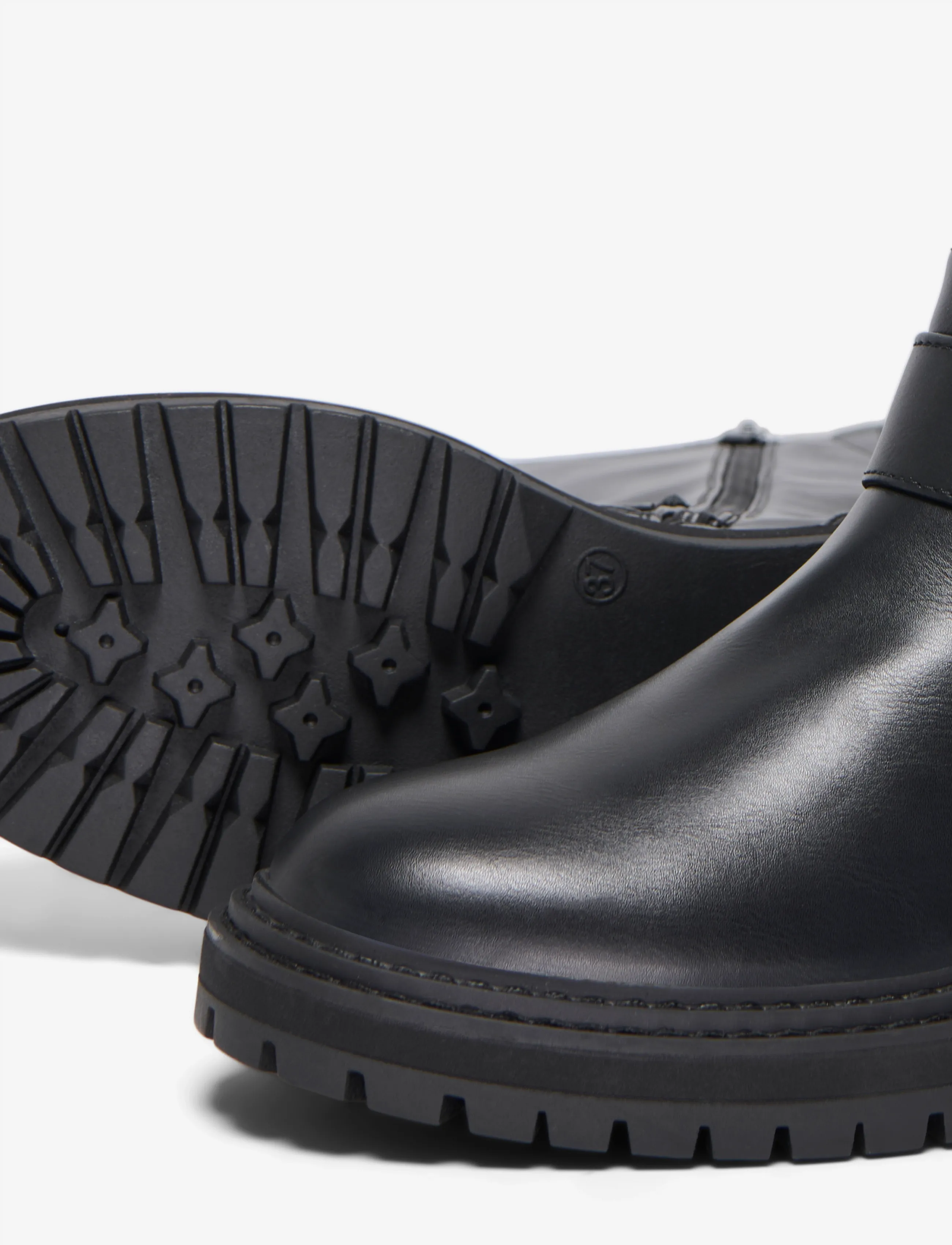 ONLY - ONLBETH-8 PU HIGH BUCKLE BOOT - black - 4