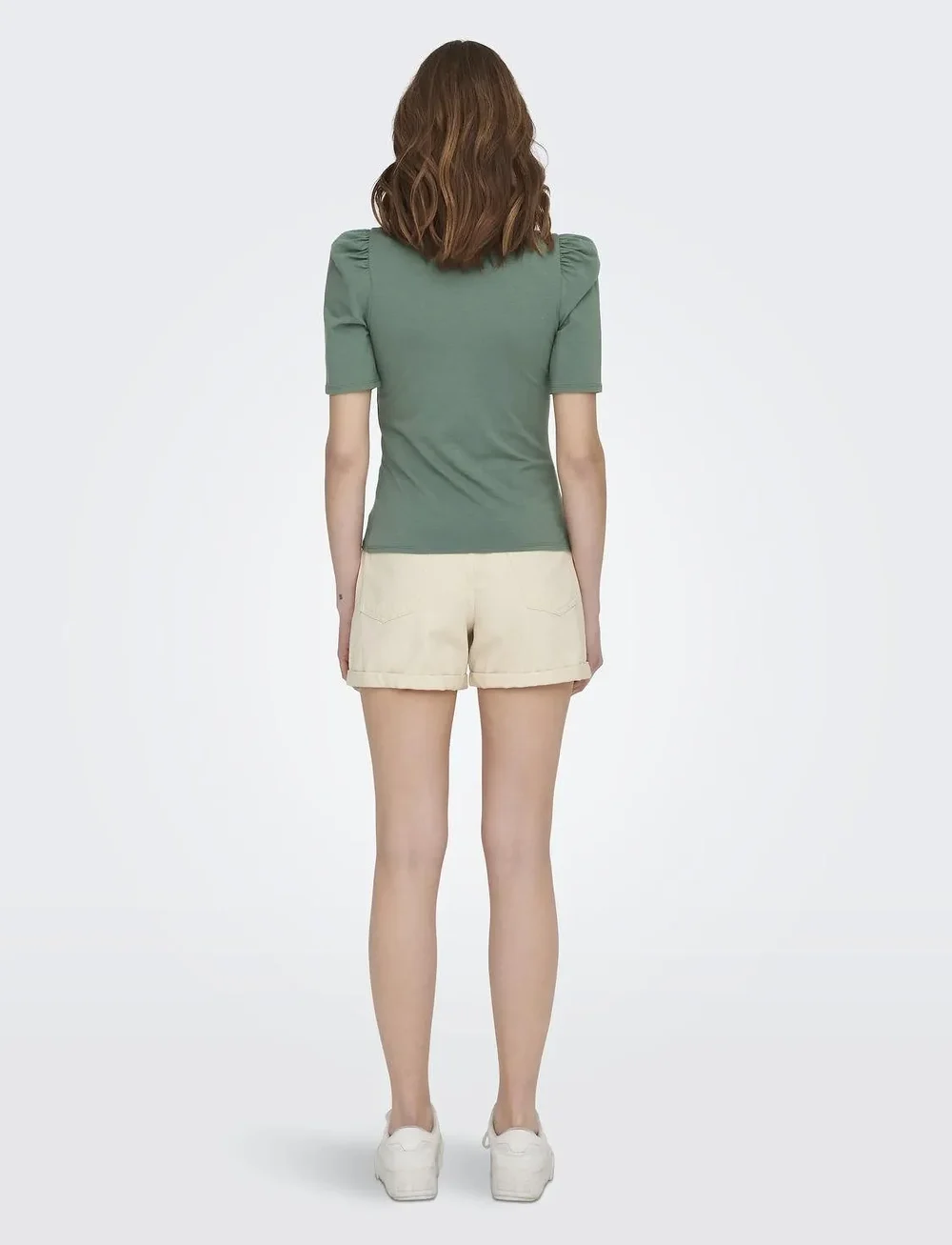 ONLY - ONLLIVE LOVE 2/4 PUFFTOP JRS NOOS - t-shirts - laurel wreath - 3