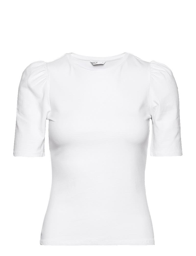 ONLY - ONLLIVE LOVE 2/4 PUFFTOP JRS NOOS - t-shirts - white - 1