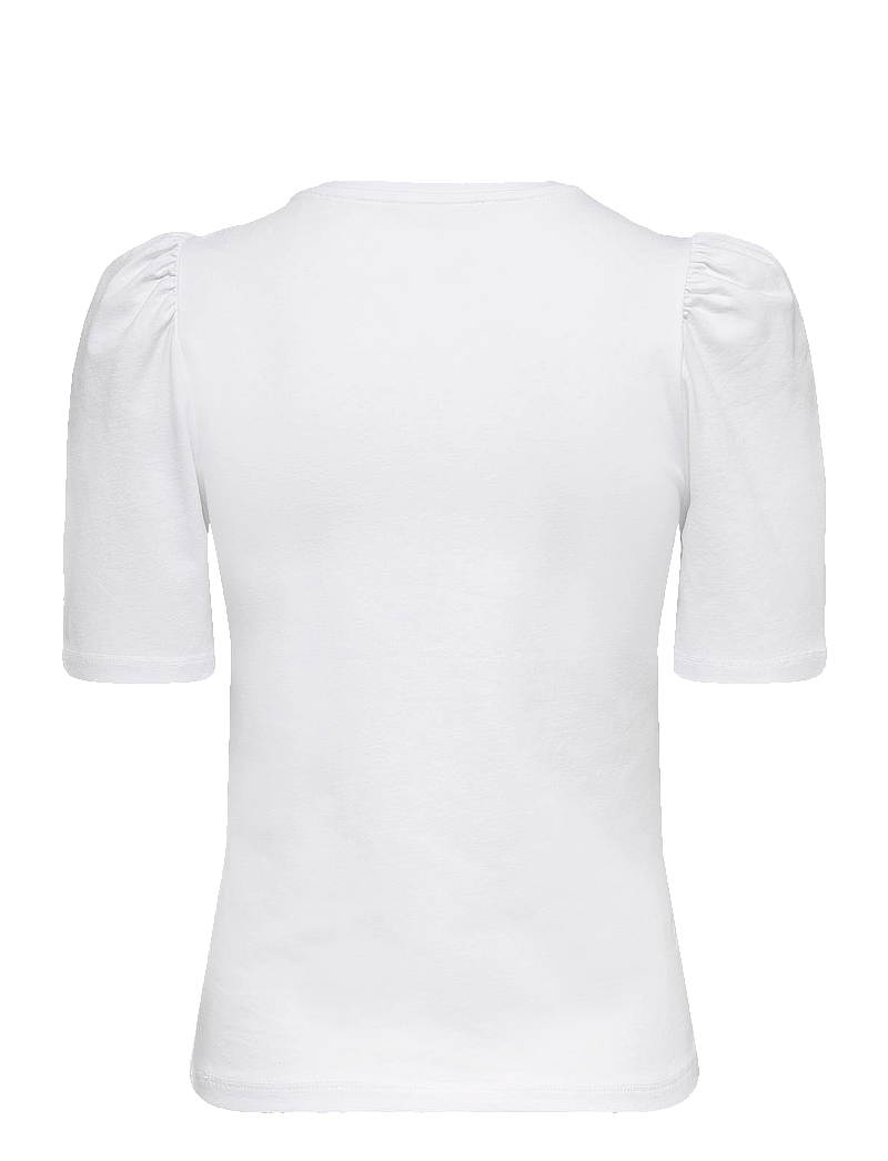 ONLY - ONLLIVE LOVE 2/4 PUFFTOP JRS NOOS - t-shirts - white - 2