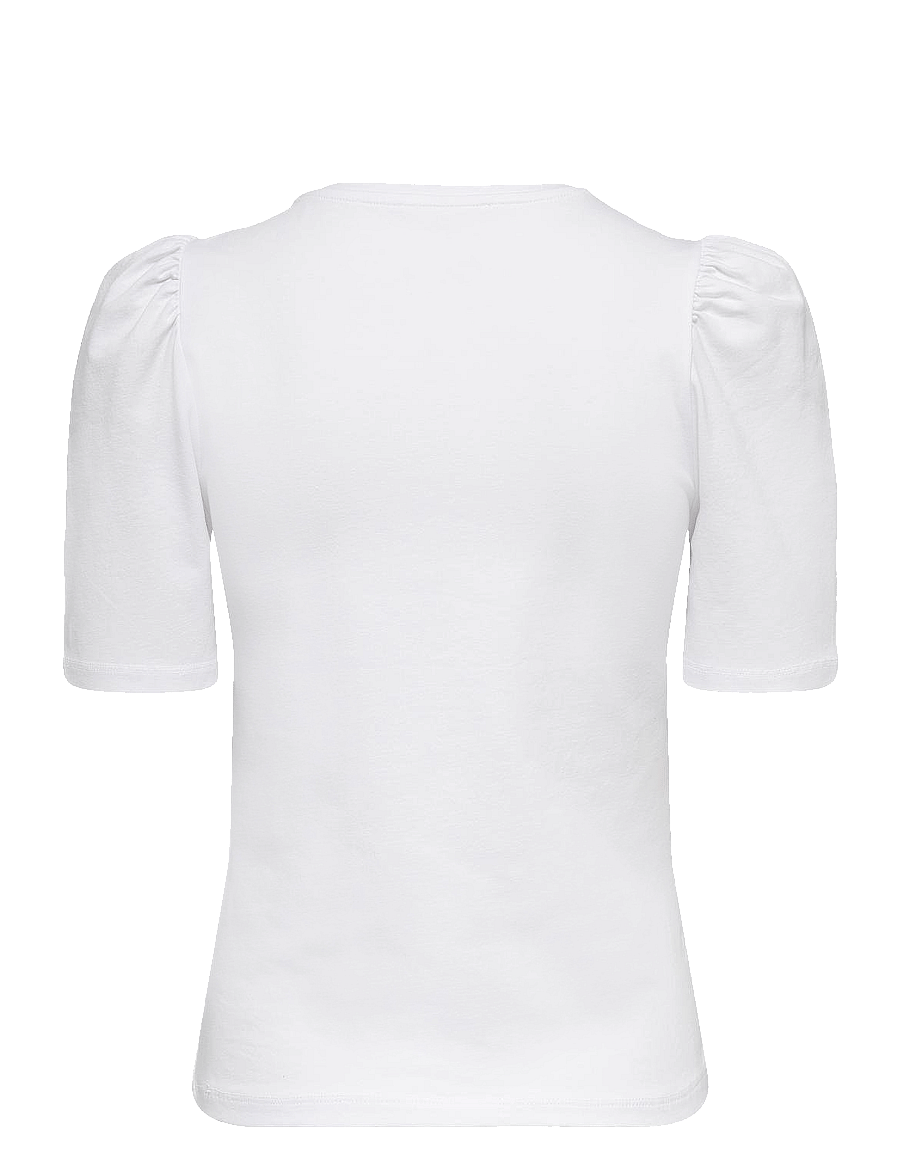 ONLY - ONLLIVE LOVE 2/4 PUFFTOP JRS NOOS - t-krekli - white - 2