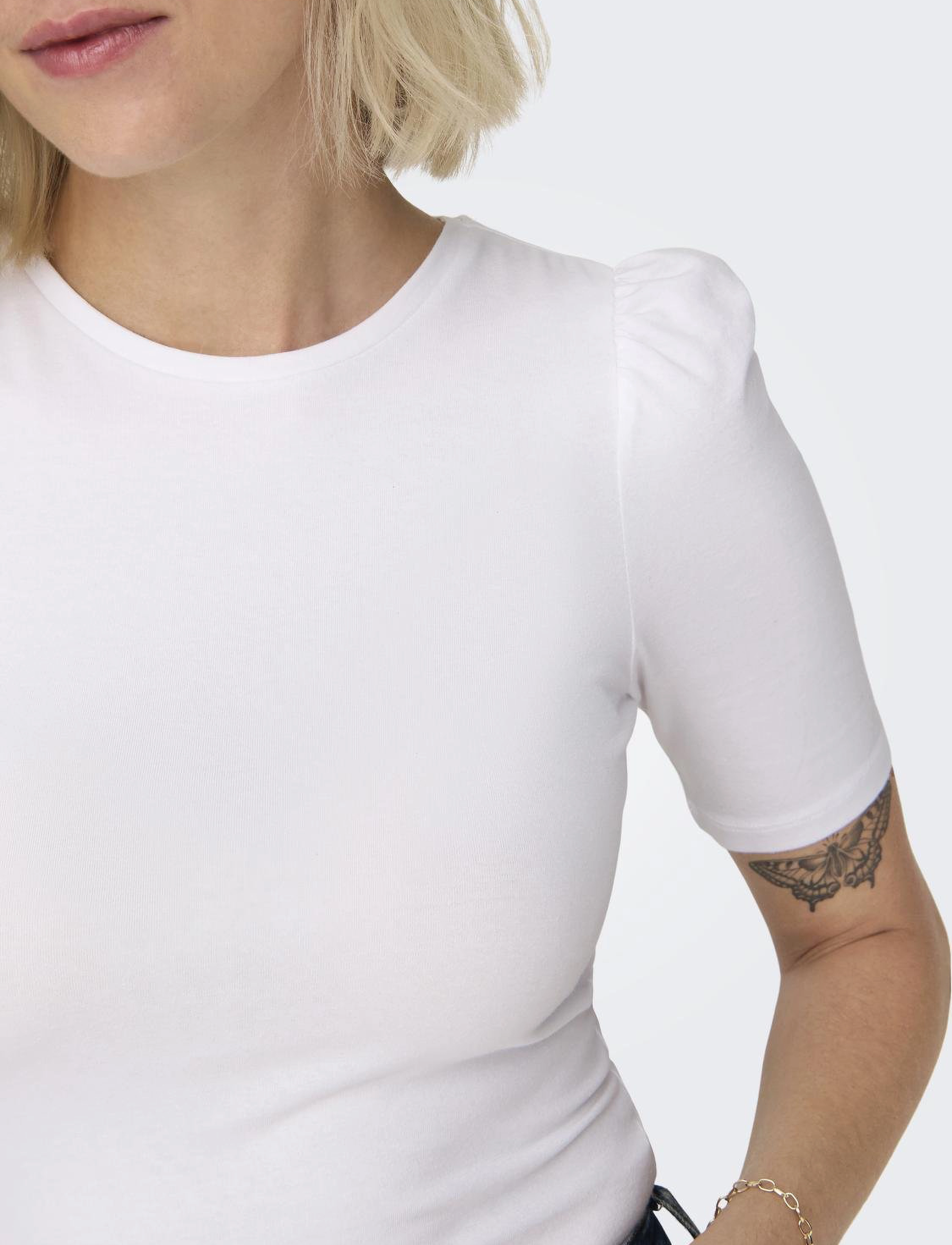 ONLY - ONLLIVE LOVE 2/4 PUFFTOP JRS NOOS - white - 4