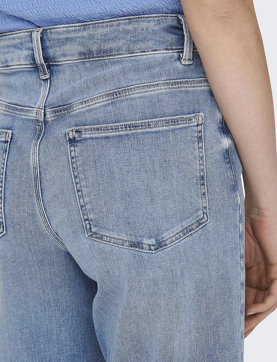 ONLY - ONLMADISON BLUSH HW WIDE DNM CRO371 NOOS - light blue denim - 4