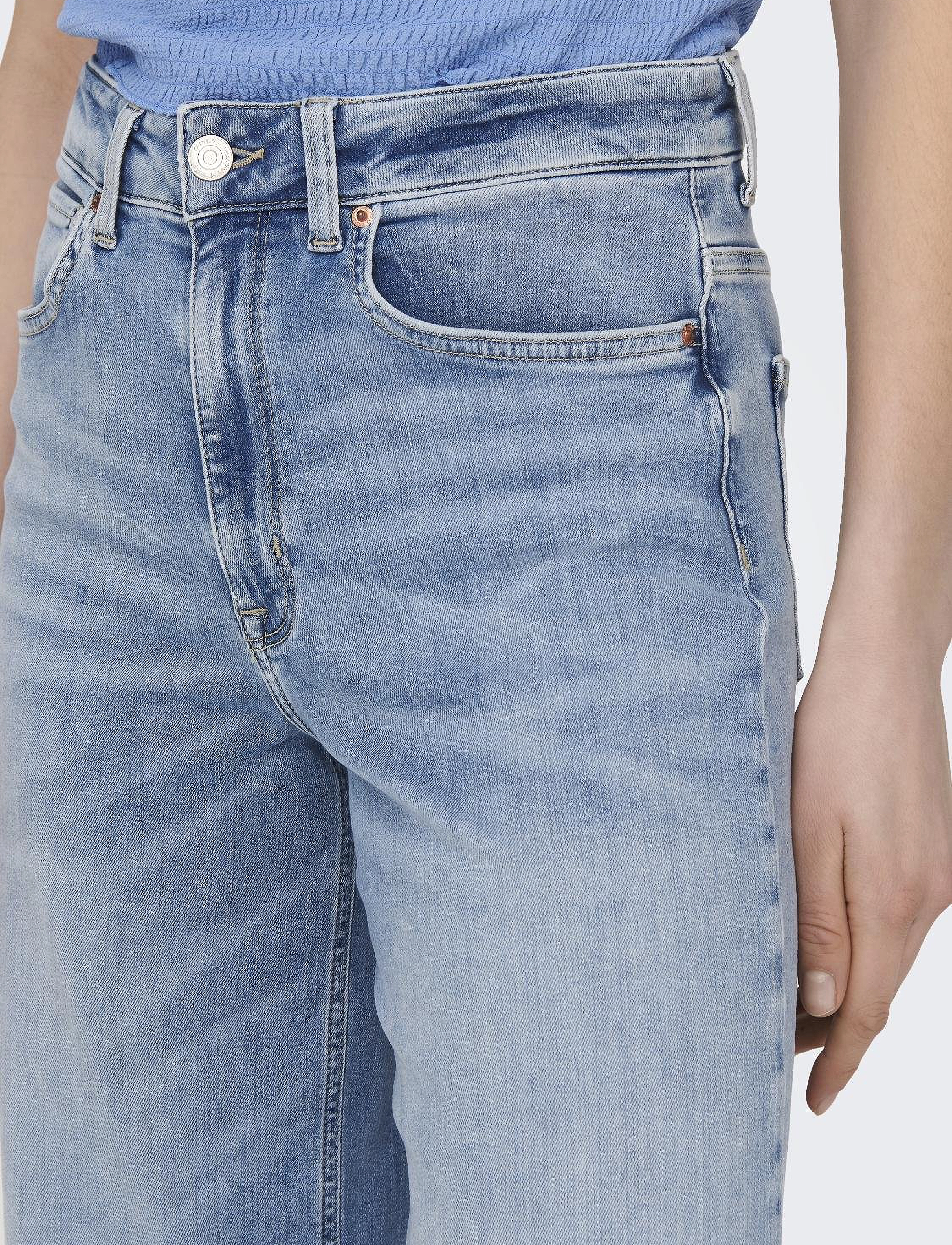 ONLY - ONLMADISON BLUSH HW WIDE DNM CRO371 NOOS - light blue denim - 5