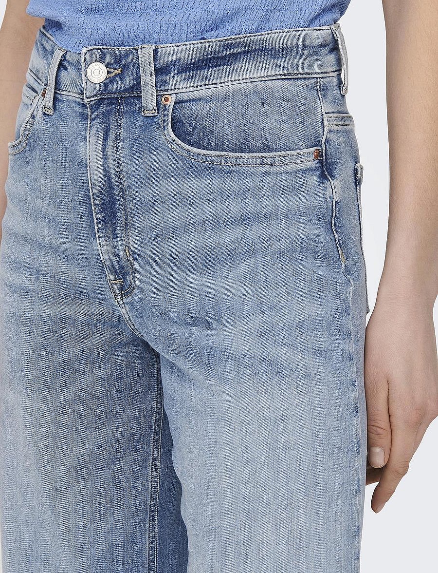 ONLY - ONLMADISON BLUSH HW WIDE DNM CRO371 NOOS - light blue denim - 5