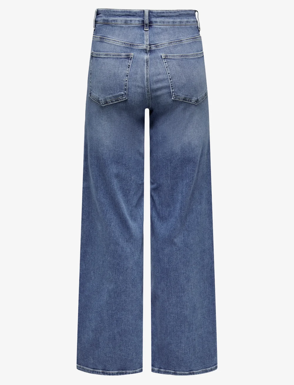 ONLY - ONLMADISON BLUSH HW WIDE DNM DOT372 NOOS - wide leg jeans - medium blue denim - 2