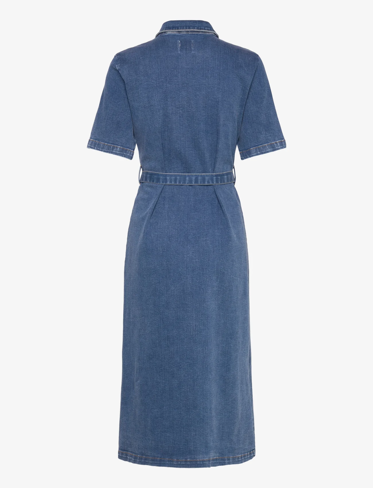 ONLY - ONLLANA SS LONG DRESS DNM REA258 - denim dresses - medium blue denim - 1