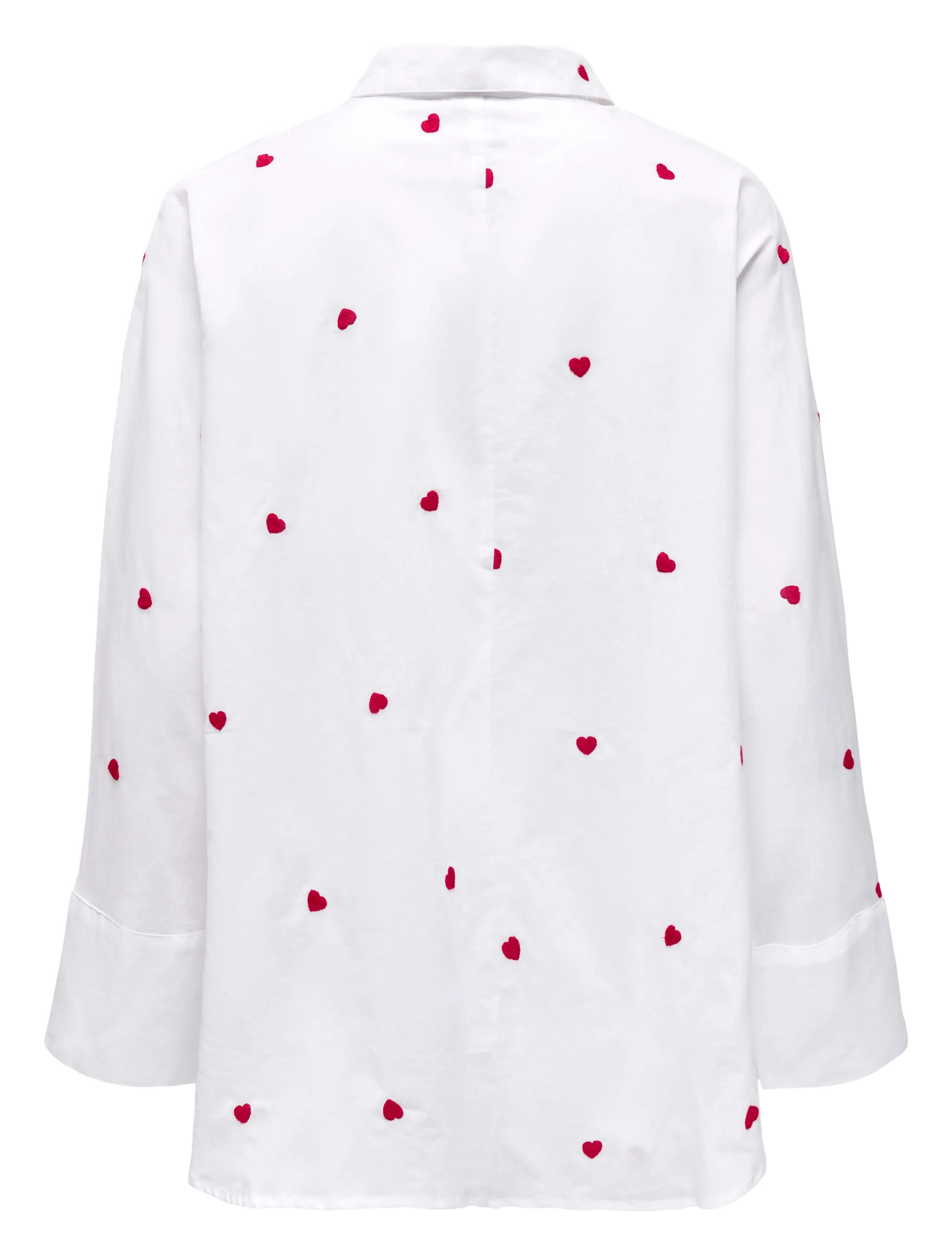 ONLY - ONLNEW LINA GRACE LS EMB SHIRT NOOS WVN - long-sleeved shirts - bright white - 2